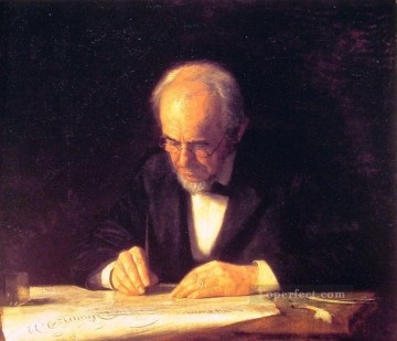 maestro Lienzo - El maestro de la escritura Realismo retrata a Thomas Eakins